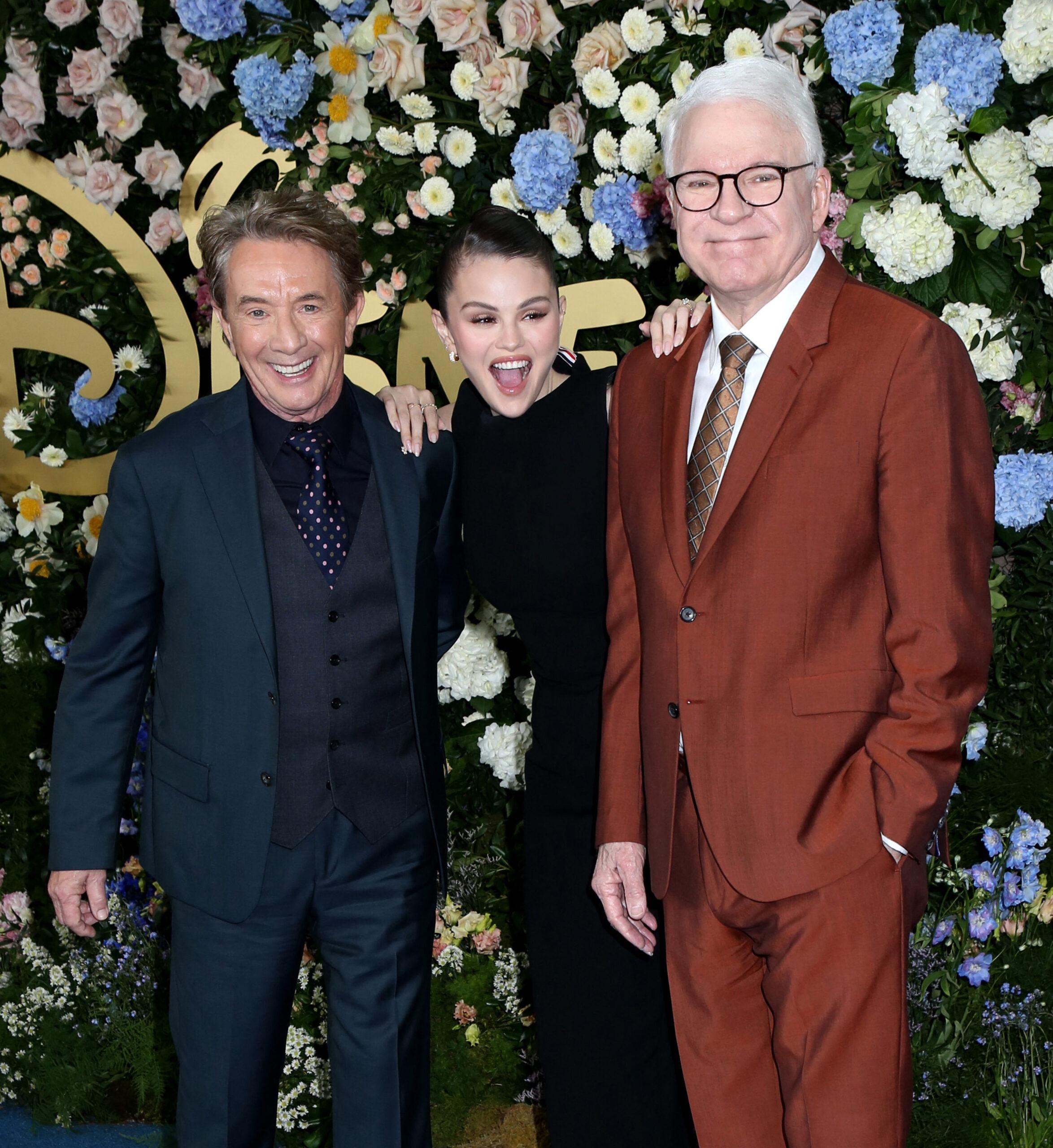 Martin Short, Selena Gomez, and Steve Martin at 2025 Disney Upfront
