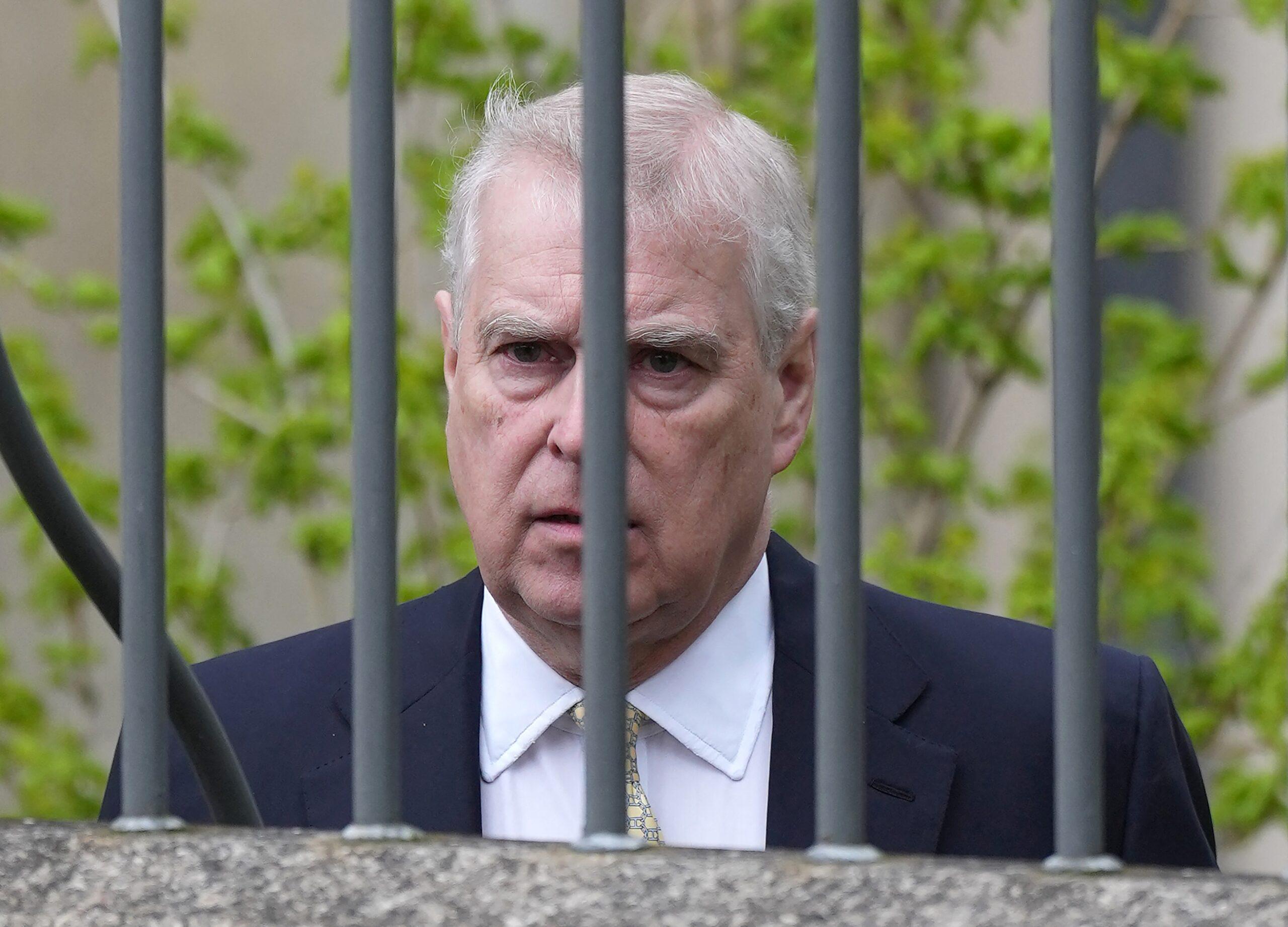 Prince Andrew attend Easter Service