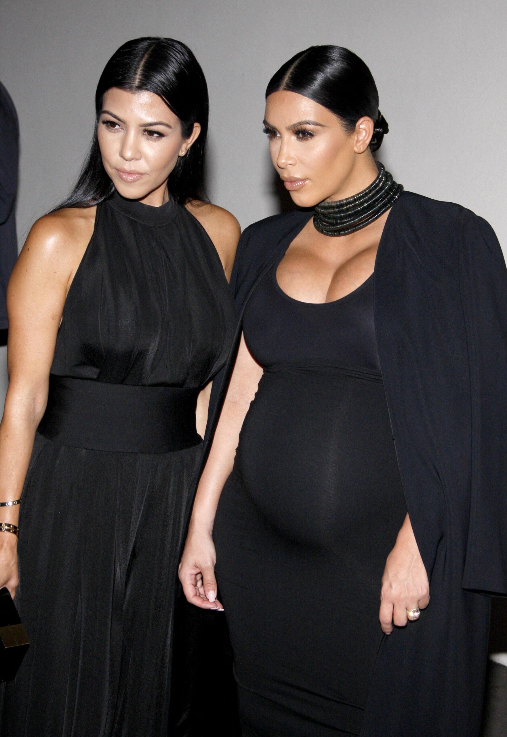 Kourtney Kardashian and Kim Kardashian at Cosmopolitan's 50th Birthday Celebration