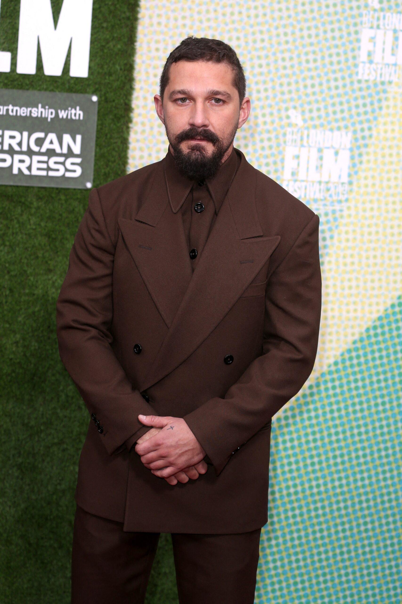 Shia LaBeouf at "The Peanut Butter Falcon" UK Premiere - 63rd BFI London Film Festival