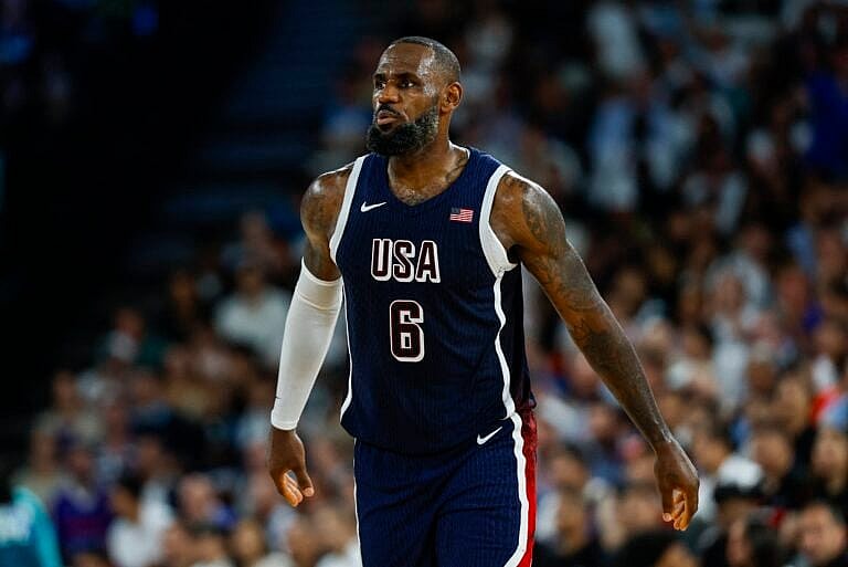 LeBron James during 2024 Olympics.