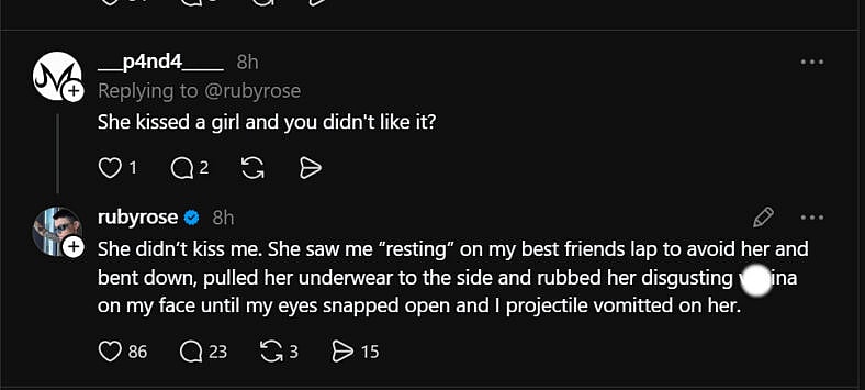 Ruby Rose on Katy Perry