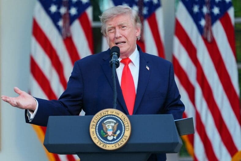 Trump Hosts A Rose Garden Club Dinner With American Farmers